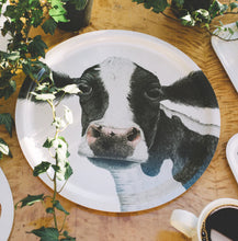 Carica l'immagine nel visualizzatore di Gallery, Charlotte Nicolin Vassoio tondo in legno multistrato Mucca