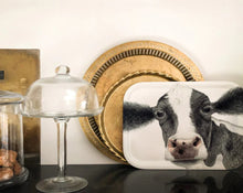 Carica l'immagine nel visualizzatore di Gallery, Charlotte Nicolin Vassoio rettangolare piccolo in legno multistrato Mucca