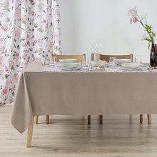 Load image into Gallery viewer, Tovaglia liscia Lino 100% tatto tessuto Marrone: 155 x 155 cm