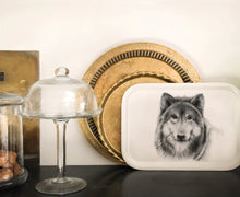 Carica l'immagine nel visualizzatore di Gallery, Charlotte Nicolin Vassoio rettangolare in legno multistrato Lupo