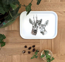 Carica l'immagine nel visualizzatore di Gallery, Charlotte Nicolin Vassoio rettangolare in legno multistrato Cervi