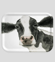 Carica l'immagine nel visualizzatore di Gallery, Charlotte Nicolin Vassoio rettangolare piccolo in legno multistrato Mucca