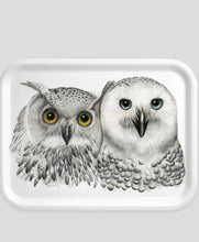 Carica l'immagine nel visualizzatore di Gallery, Charlotte Nicolin Vassoio rettangolare in legno multistrato Gufi