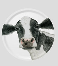 Carica l'immagine nel visualizzatore di Gallery, Charlotte Nicolin Vassoio tondo in legno multistrato Mucca