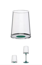 Load image into Gallery viewer, SPILTGLASS set di 2 bicchieri acqua/ vino bianco con stelo per trasformarli in calici