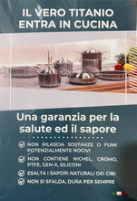 Load image into Gallery viewer, Padella con coperchio cm. 26 in PURO TITANIO made in Italy
