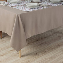 Load image into Gallery viewer, Tovaglia liscia Lino 100% tatto tessuto Marrone: 300x155 cm