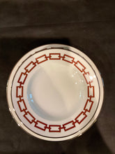 Carica l'immagine nel visualizzatore di Gallery, Richard Ginori 1735 Catene rosso scarlatto Set di 1 piatto piano, 1 piatto fondo, 1 piatto dessert
