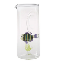 Load image into Gallery viewer, Massimo Lunardon - Caraffa Acquario in vetro soffiato