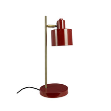 Load image into Gallery viewer, Lampada da tavolo in ottone/rosso scuro oceano
