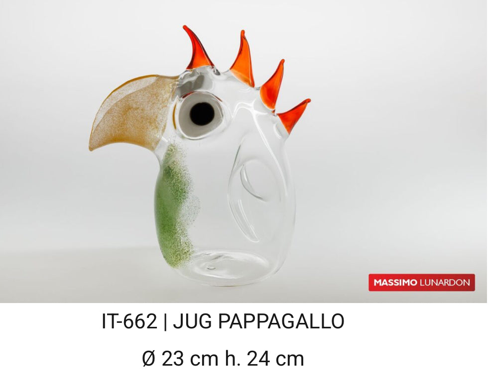 Massimo Lunardon - Caraffa Jug pappagallo