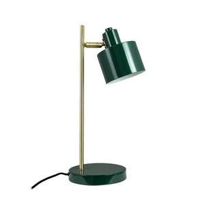 Lampada da tavolo verde oceano scuro/ottone