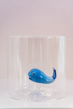 Carica l&#39;immagine nel visualizzatore di Gallery, Bicchiere in vetro borosilicato con soggetto fenicottero
