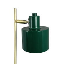 Load image into Gallery viewer, Lampada da tavolo verde oceano scuro/ottone
