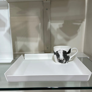 Vassoio bianco in SSM *Corian 30x30 cm.
