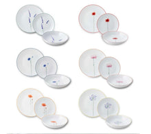 Load image into Gallery viewer, Servizio piatti in porcellana decorata per 6 posti tavola  Barazzoni
