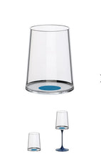 Carica l'immagine nel visualizzatore di Gallery, SPILTGLASS set di 2 bicchieri acqua/ vino bianco con stelo per trasformarli in calici
