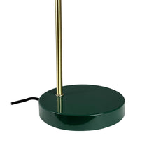 Load image into Gallery viewer, Lampada da tavolo verde oceano scuro/ottone
