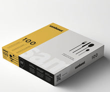 Carica l&#39;immagine nel visualizzatore di Gallery, Sambonet Posate 100 in acciaio Pvd gold.
Le posate della collezione 100 rendono omaggio al designer Roberto Sambonet per celebrare i 100 anni dalla sua nascita.
