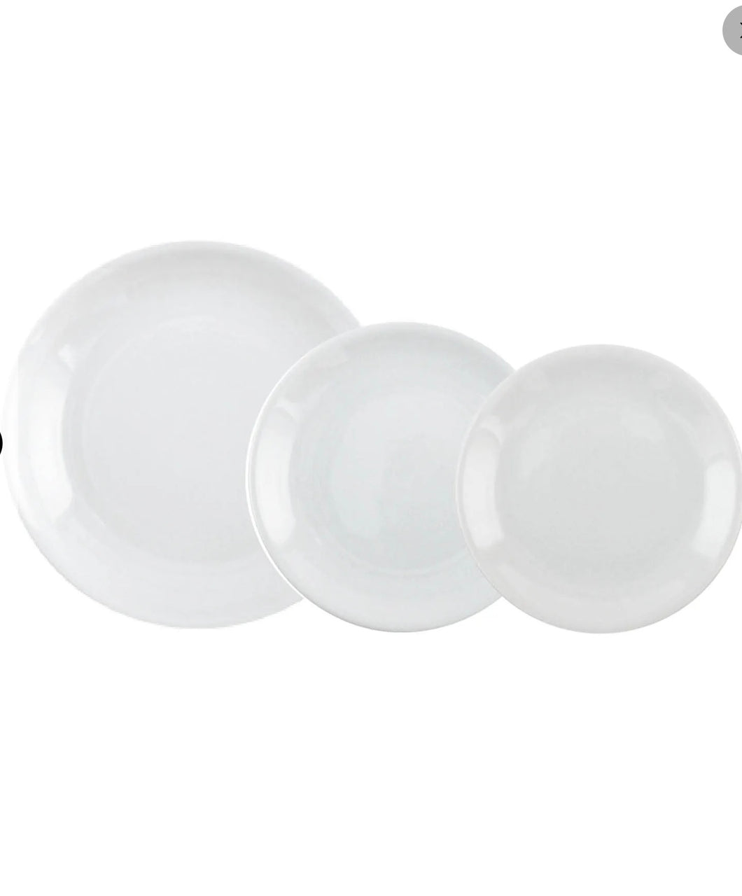 Driade white snow set piatti porcellana