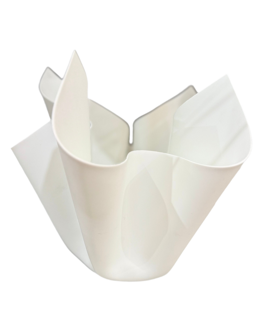 Centrotavola Superlight bianco in SSM *Corian diametro cm.30