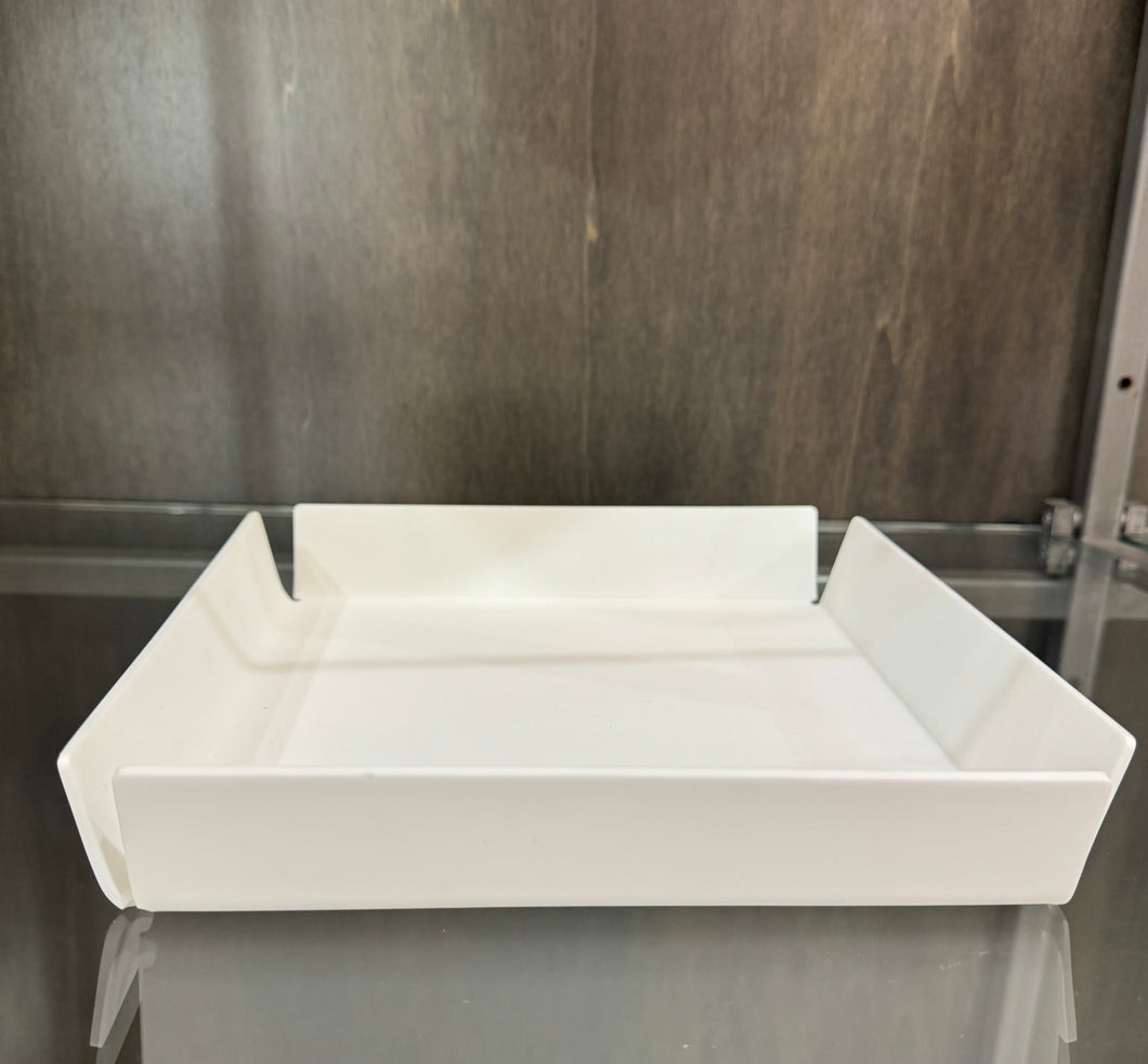 Vassoio bianco in SSM *Corian 20x20 cm.