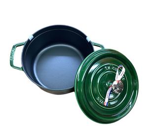 Staub Cocotte tonda verde cm.22