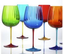 Load image into Gallery viewer, Set 2 Calici acqua  colorati blu
