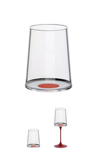 Carica l'immagine nel visualizzatore di Gallery, SPILTGLASS set di 2 bicchieri acqua/ vino bianco con stelo per trasformarli in calici
