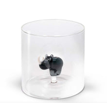 Load image into Gallery viewer, Bicchiere in vetro borosilicato con soggetto
