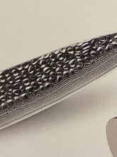 Load image into Gallery viewer, Coltello Utility cm. 13 Xinzuo lama damasco 67 strati con fodero coprilama in legno su misura
