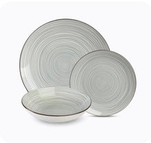 Load image into Gallery viewer, Servizio piatti porcellana decoro Mistral 18 pezzi
