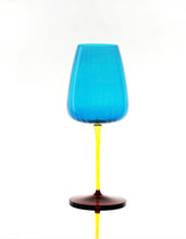 Load image into Gallery viewer, Set 2 Calici acqua colorati azzurro
