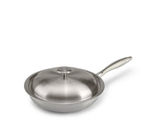 Load image into Gallery viewer, Padella con coperchio cm.24 in PURO TITANIO Made in Italy
