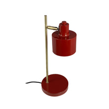 Load image into Gallery viewer, Lampada da tavolo in ottone/rosso scuro oceano
