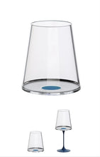 Carica l'immagine nel visualizzatore di Gallery, SPLITGLASS set di 2 bicchieri acqua/ vino rosso con stelo per trasformarli in calici

