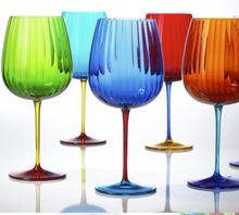 Load image into Gallery viewer, Set 2 Calici acqua colorati azzurro
