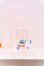 Carica l&#39;immagine nel visualizzatore di Gallery, Bicchiere in vetro borosilicato con soggetto fenicottero
