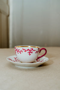 RAYNAUD Tazza da the Cristobal Rouge