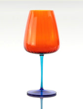 Load image into Gallery viewer, Set 2 calici acqua colorati arancio
