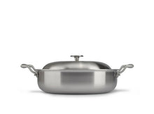 Load image into Gallery viewer, Casseruola con coperchio cm.30 in PURO TITANIO amare in Italy
