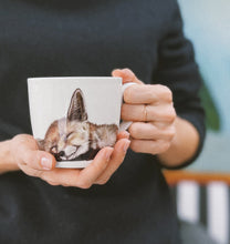 Load image into Gallery viewer, Charlotte Nicolin tazza mug in bone china Volpe
