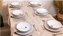 Load image into Gallery viewer, Servizio piatti in porcellana decorata per 6 posti tavola  Barazzoni
