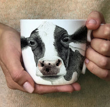 Load image into Gallery viewer, Charlotte Nicolin tazza mug in bone china Mucca
