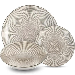 Servizio piatti porcellana decoro Spider18 pezzi
