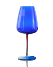 Load image into Gallery viewer, Set 2 Calici acqua  colorati blu
