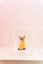 Carica l&#39;immagine nel visualizzatore di Gallery, Bicchiere in vetro borosilicato con soggetto fenicottero
