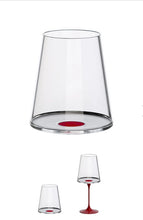 Load image into Gallery viewer, SPLITGLASS set di 2 bicchieri acqua/ vino rosso con stelo per trasformarli in calici
