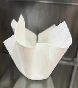 Centrotavola Superlight bianco in SSM *Corian diametro cm.30