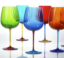 Load image into Gallery viewer, Set 2 calici acqua colorati verdi
